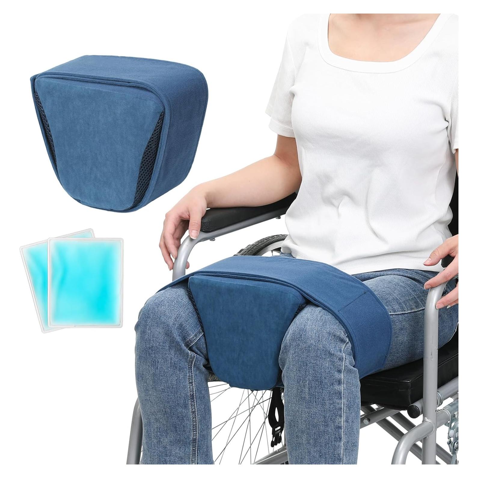 Wedge Knee Separator, Wheelchair Knee Position Pillow for Recovery from Hip Abduction Surgery
