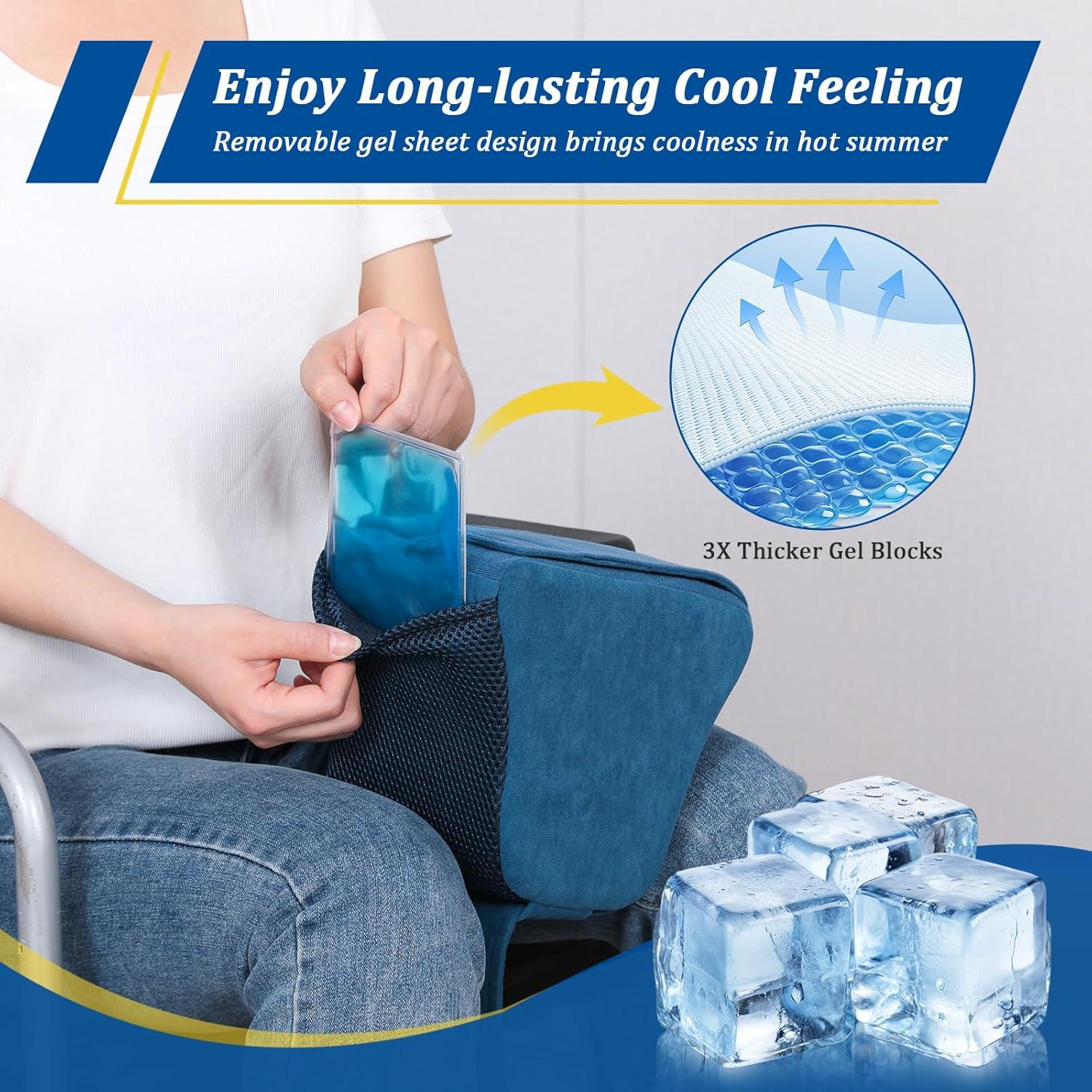 Wedge Knee Separator, Wheelchair Knee Position Pillow for Recovery from Hip Abduction Surgery