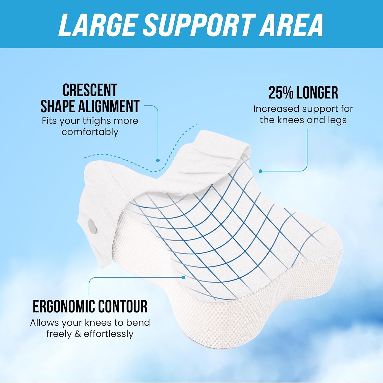 Almohada ortopédica para rodilla Lumia Wellness - Alivio ciática
