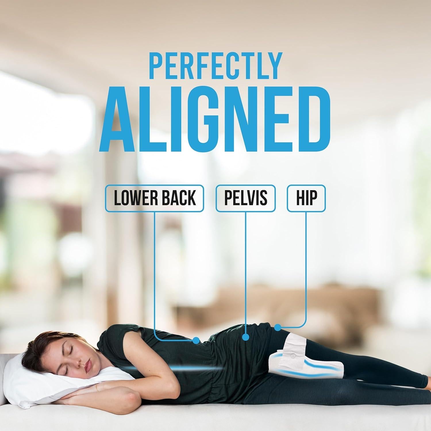 Almohada ortopédica para rodilla Lumia Wellness - Alivio ciática