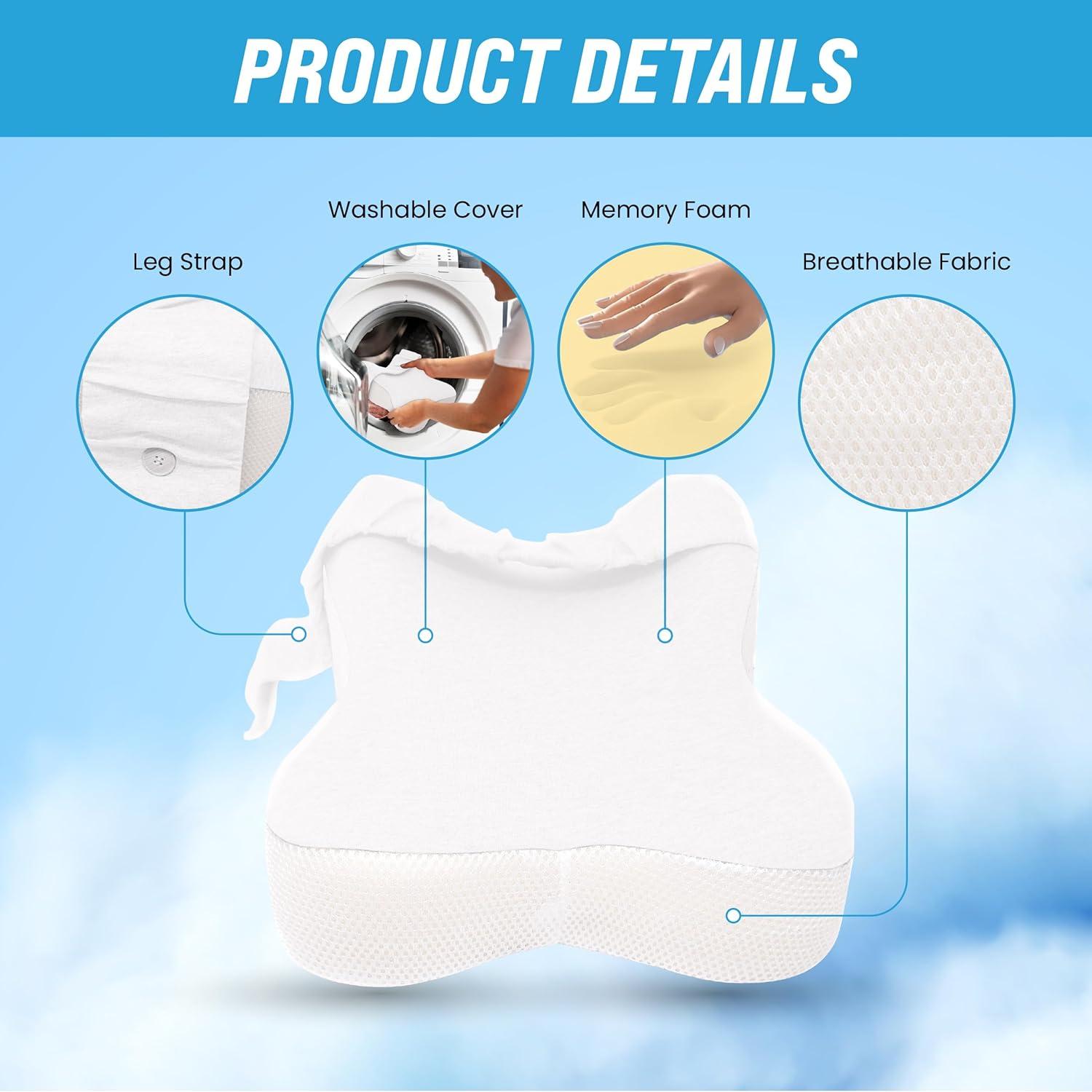 Almohada ortopédica para rodilla Lumia Wellness - Alivio ciática