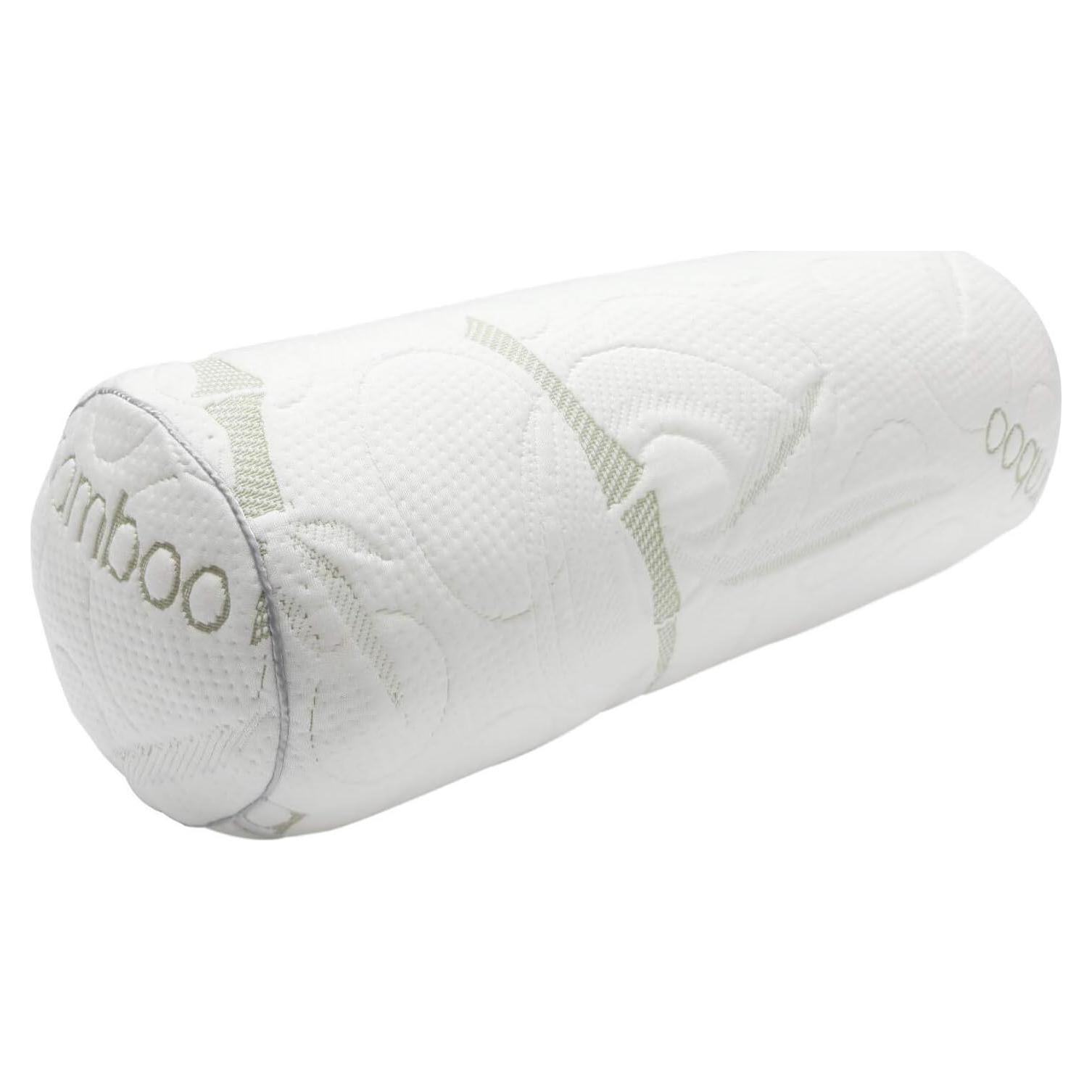 Almohada Cilíndrica Kingnex 20x8 cm para Alivio Espalda