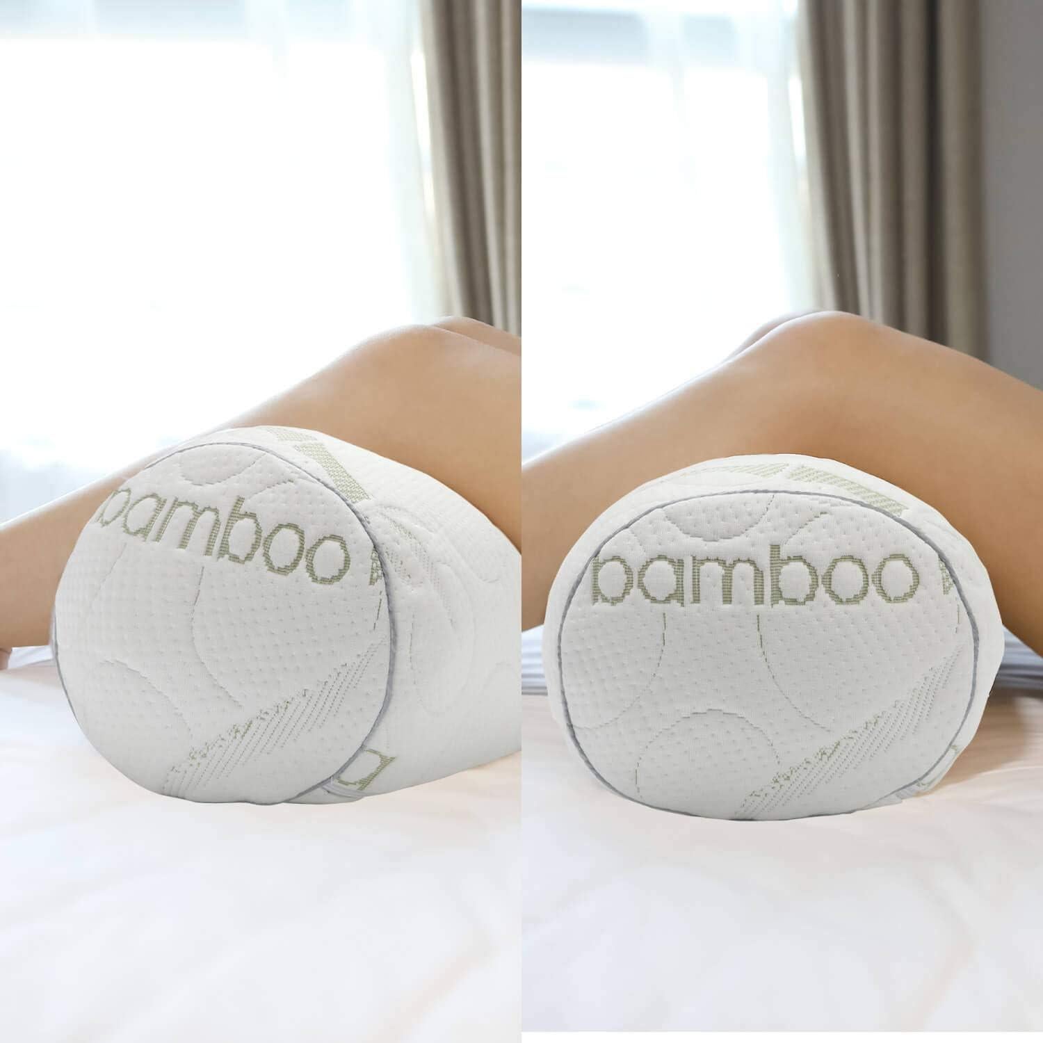 Almohada Cilíndrica Kingnex 20x8 cm para Alivio Espalda