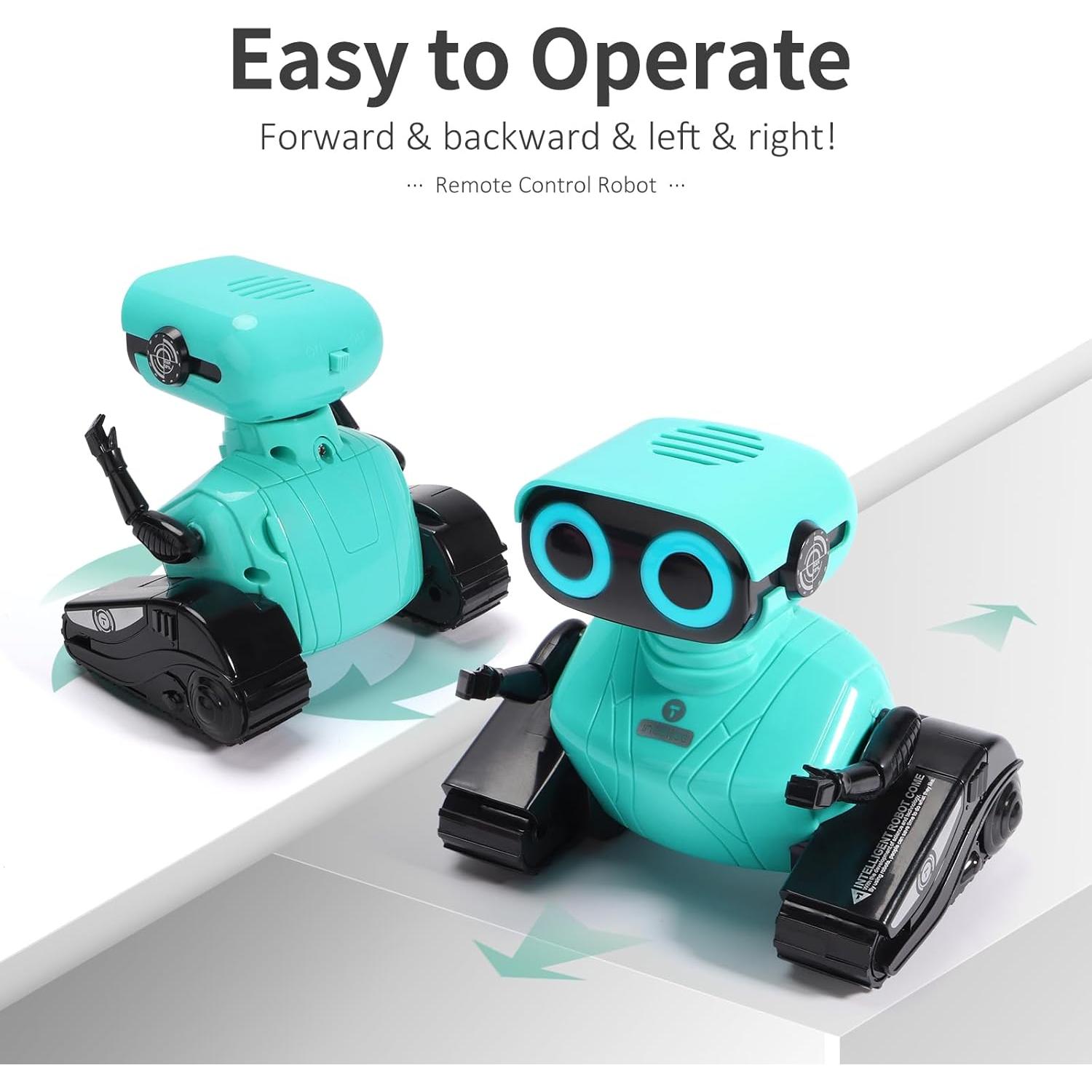 Robot Control Remoto GILOBABY Azul con Ojos LED y Música