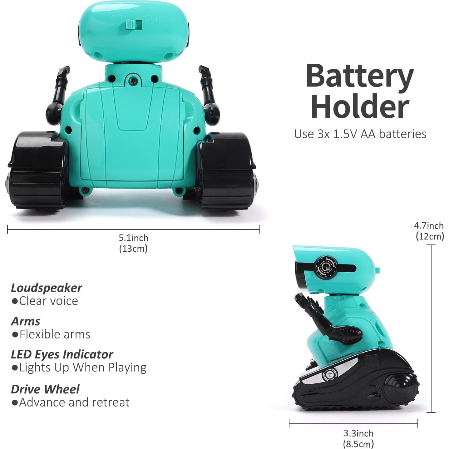 Robot Control Remoto GILOBABY Azul con Ojos LED y Música