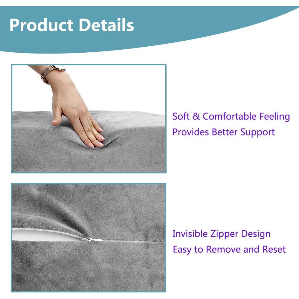 Cojín Elevador de Piernas Zelen 49x20 cm Espuma Lavable