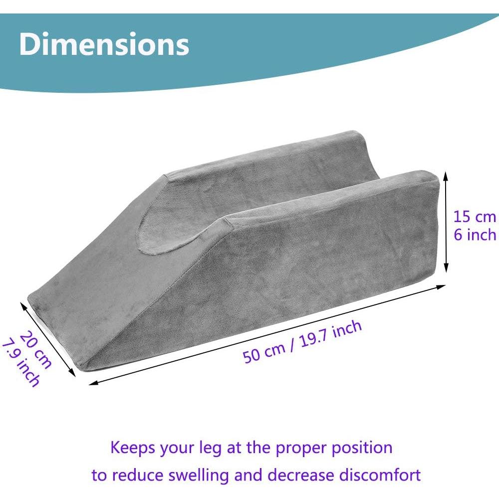 Cojín Elevador de Piernas Zelen 49x20 cm Espuma Lavable