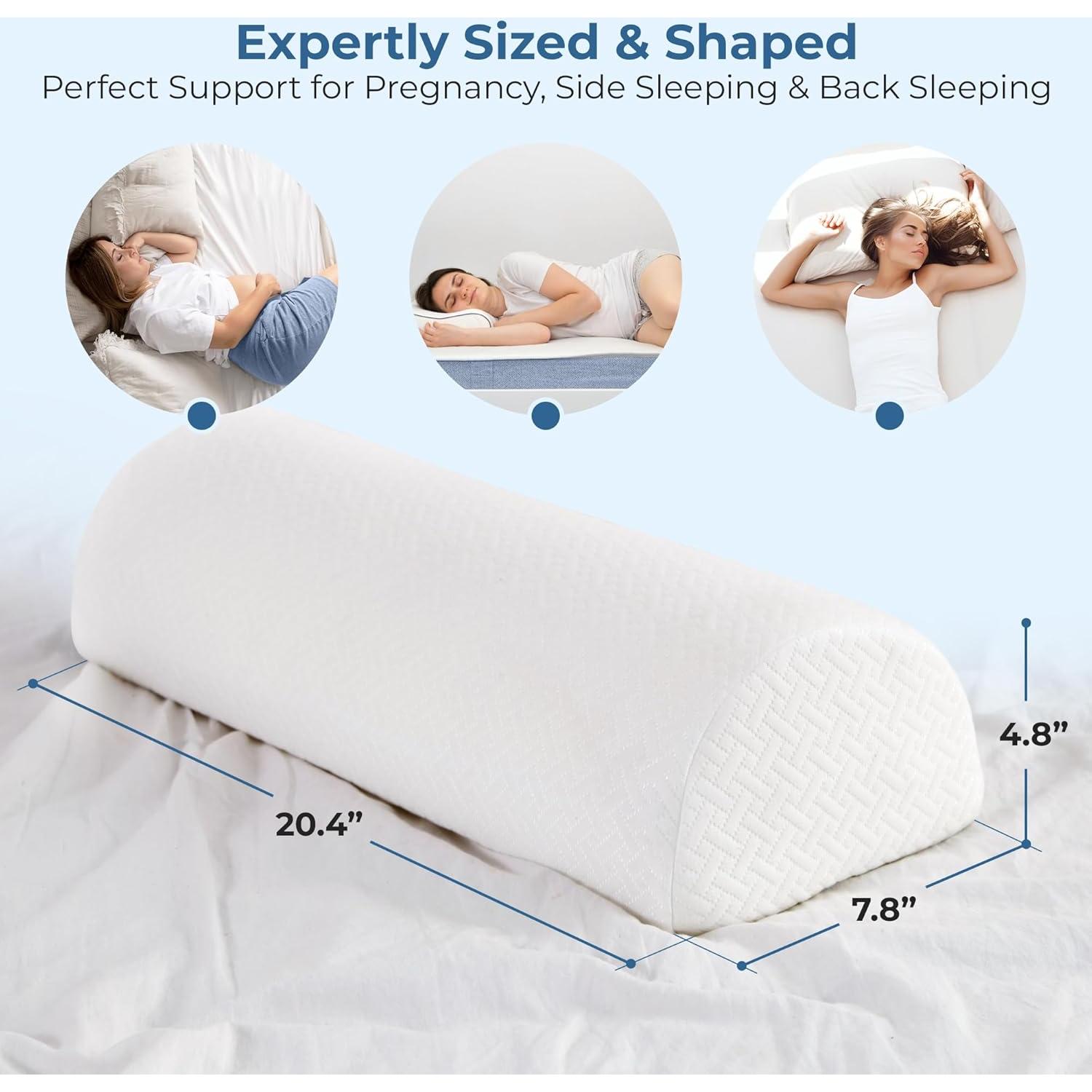 Almohada Semicircular 5 STARS UNITED Espuma de Memoria 2 Piezas