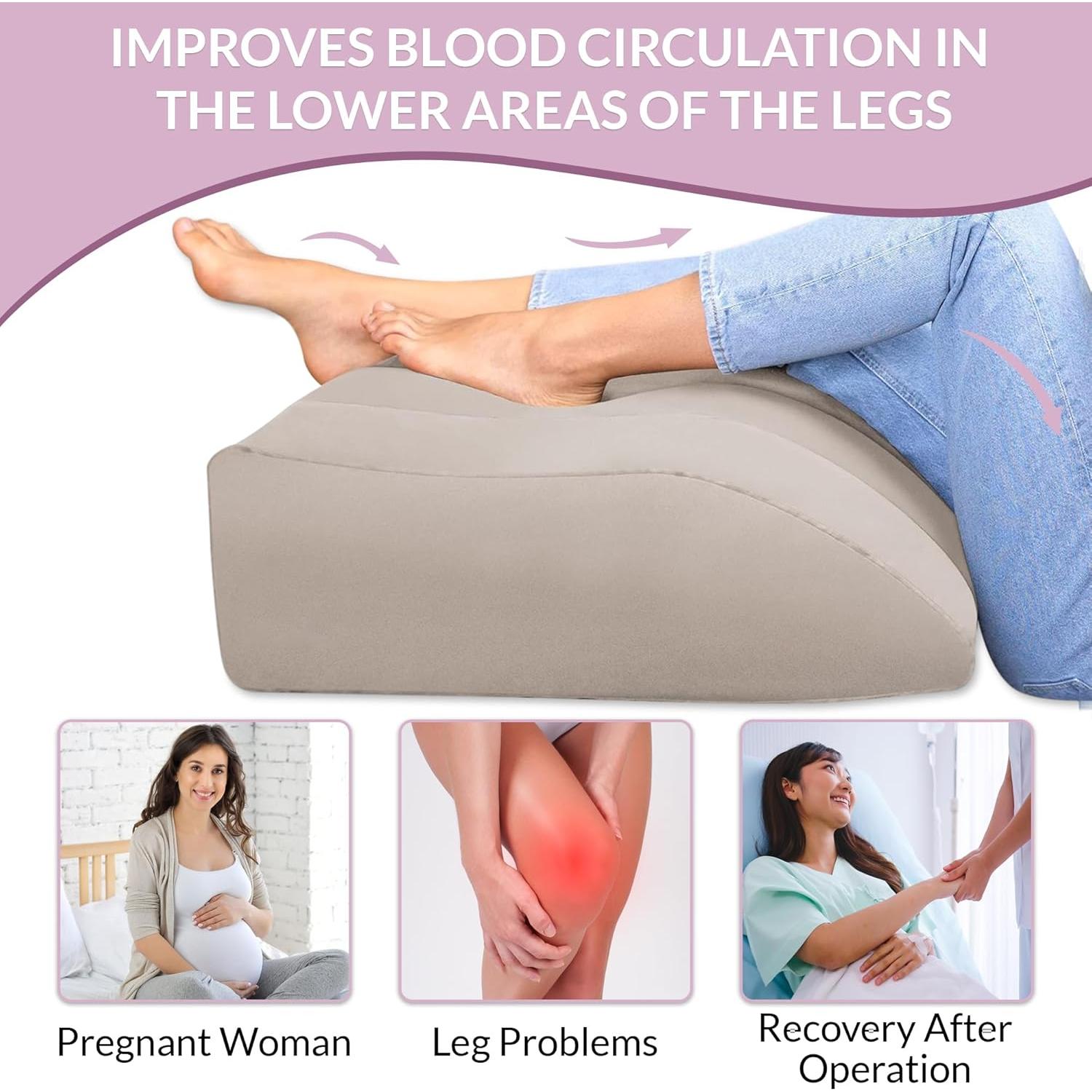 Cojín inflable para piernas FlennB 30x22 cm gris