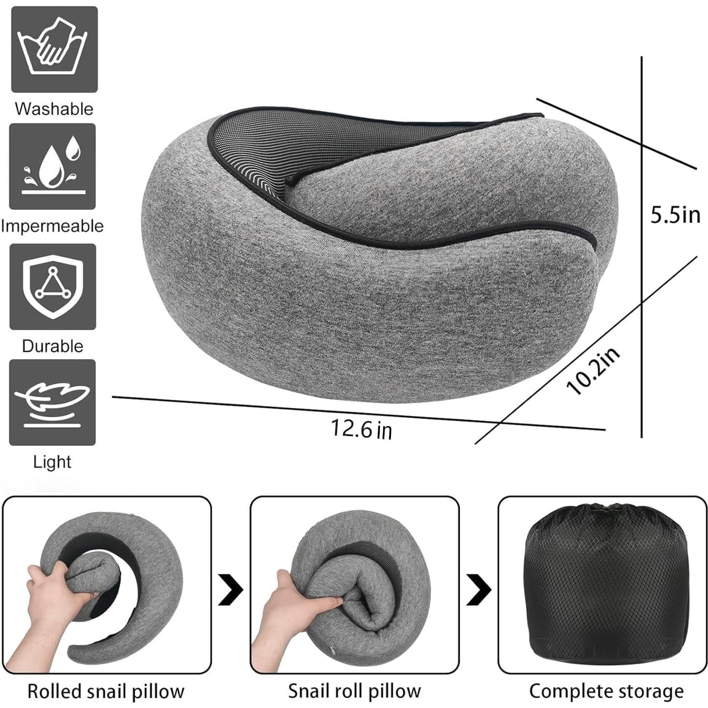 Almohada de Viaje para el Cuello SZXYX Espuma de Memoria