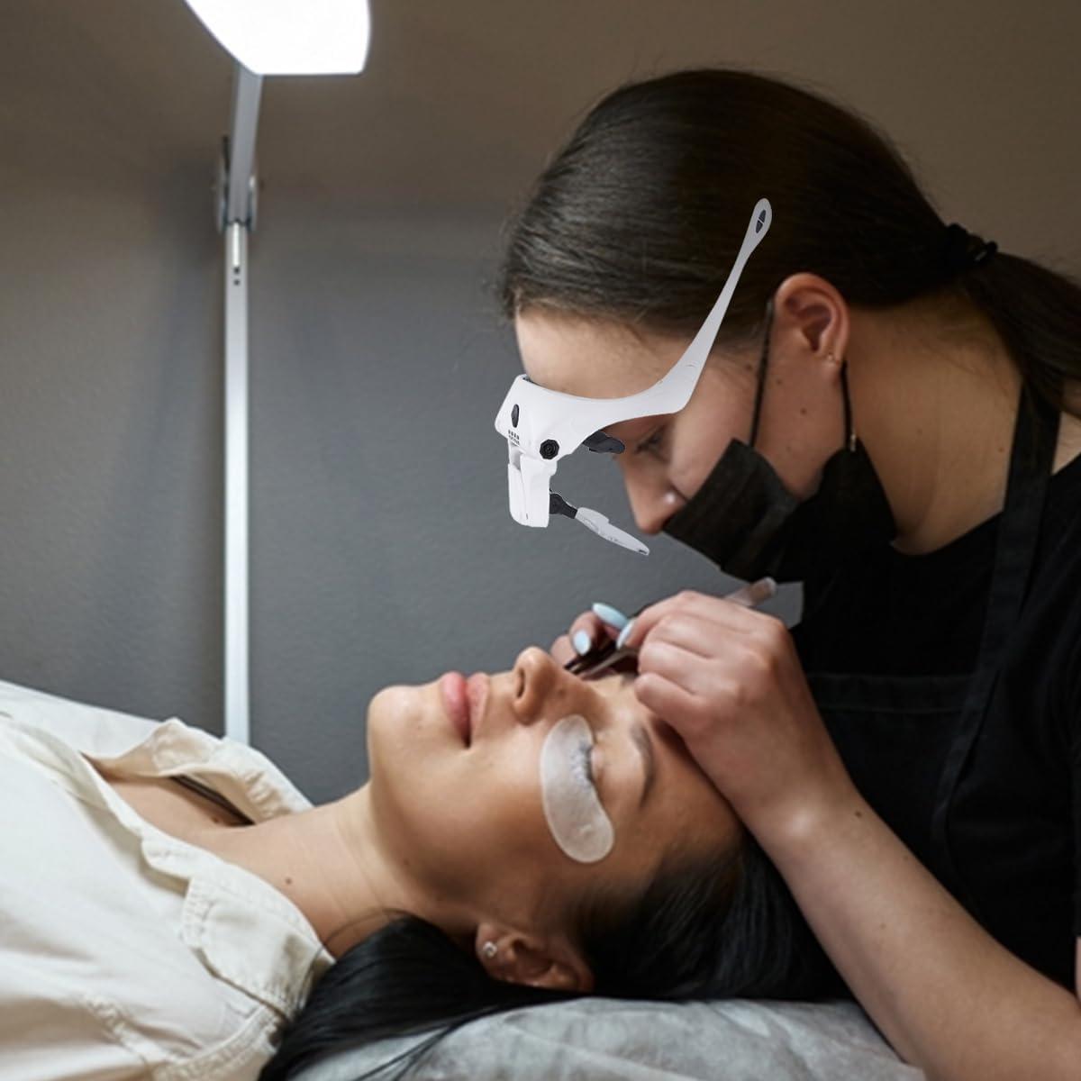 Lupa de Cabeza YOCTOSUN con 4 Luces LED y 5 Lentes Intercambiables