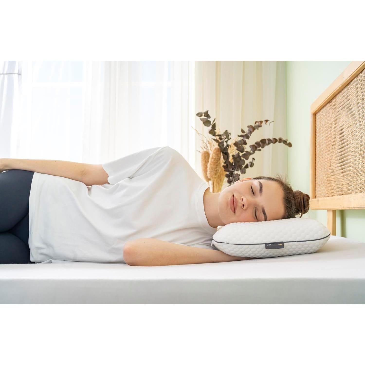 Almohada de Espuma de Memoria MEFOPILO para Viajar 40x30 cm