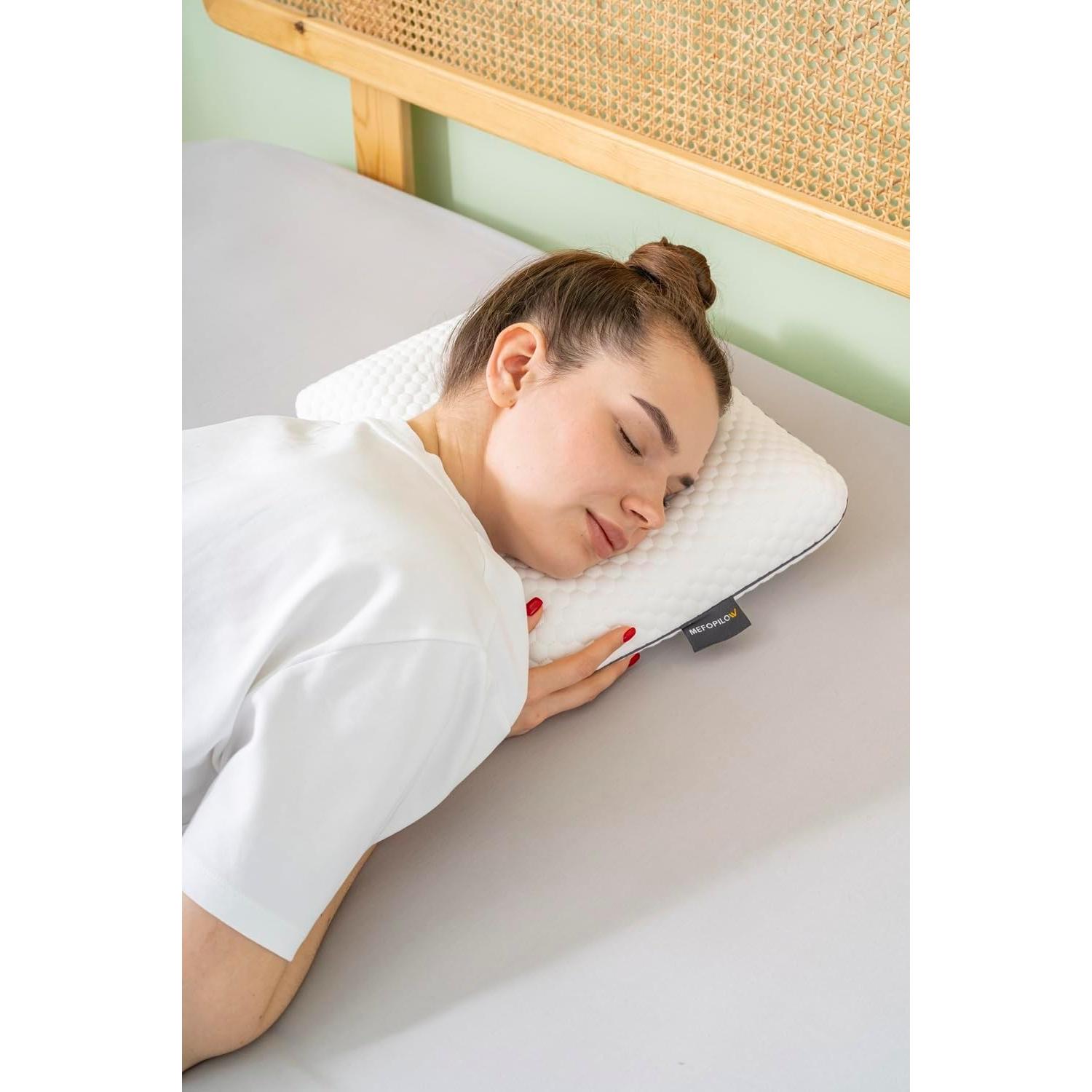 Almohada de Espuma de Memoria MEFOPILO para Viajar 40x30 cm