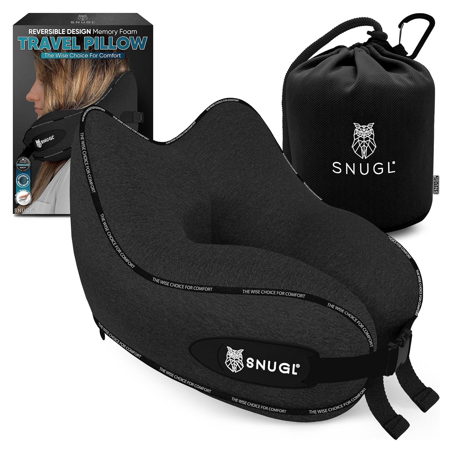 Almohada de Viaje SNUGL para Cuello Espuma con Memoria