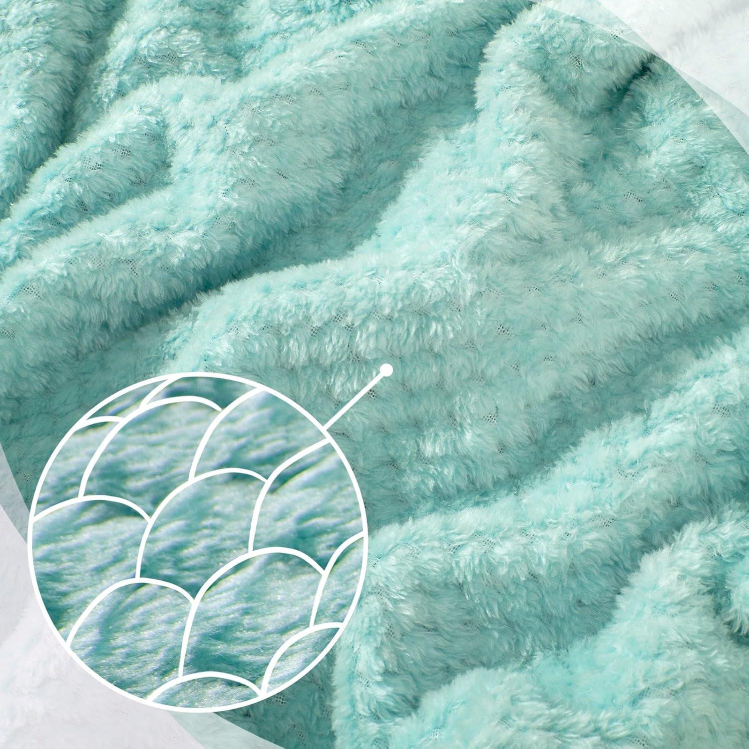 Juego de Almohada y Manta de Viaje Urnexttour Azul Verde