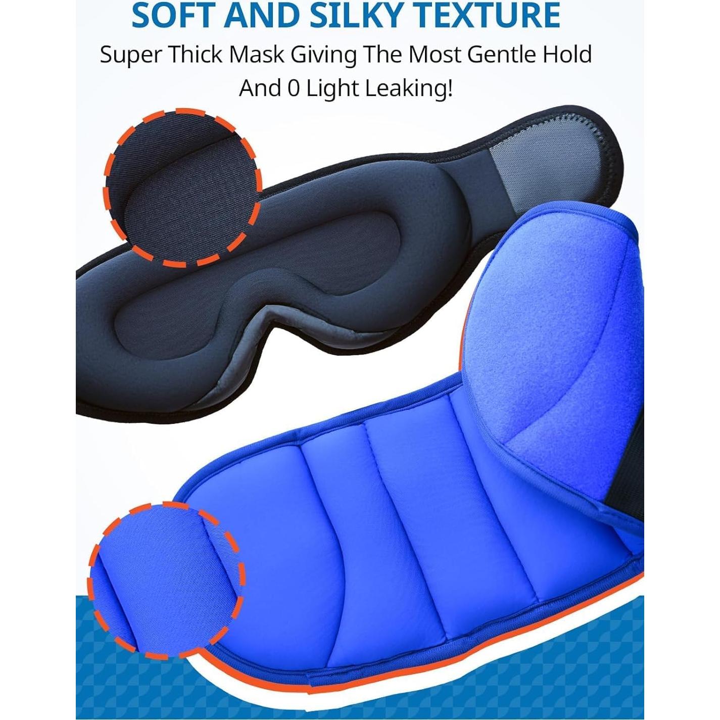 Almohada de Viaje SARISUN con Correa y Máscara 3D Negra