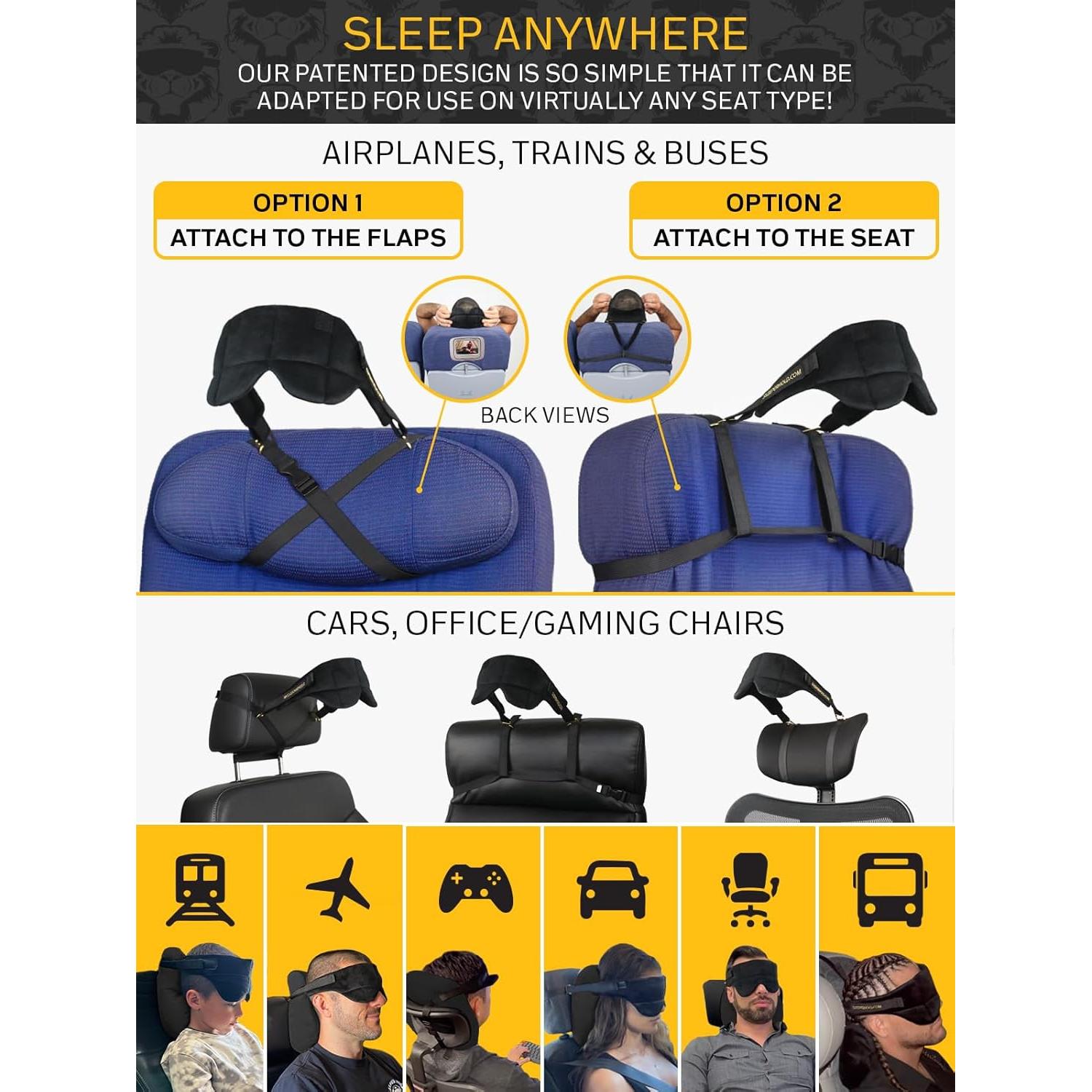 Almohada de Viaje Sleeper Hold 2.0 - Suave y Lavable