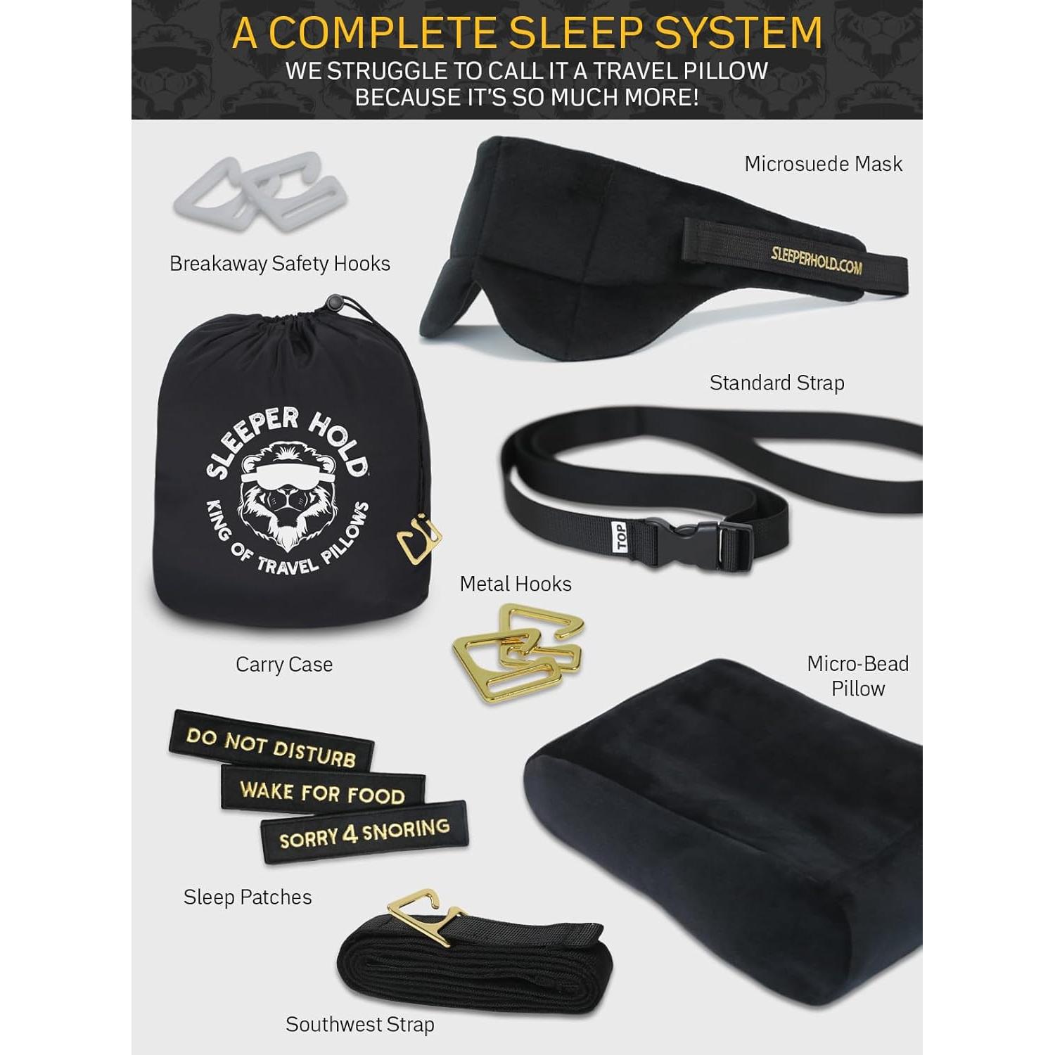 Almohada de Viaje Sleeper Hold 2.0 - Suave y Lavable