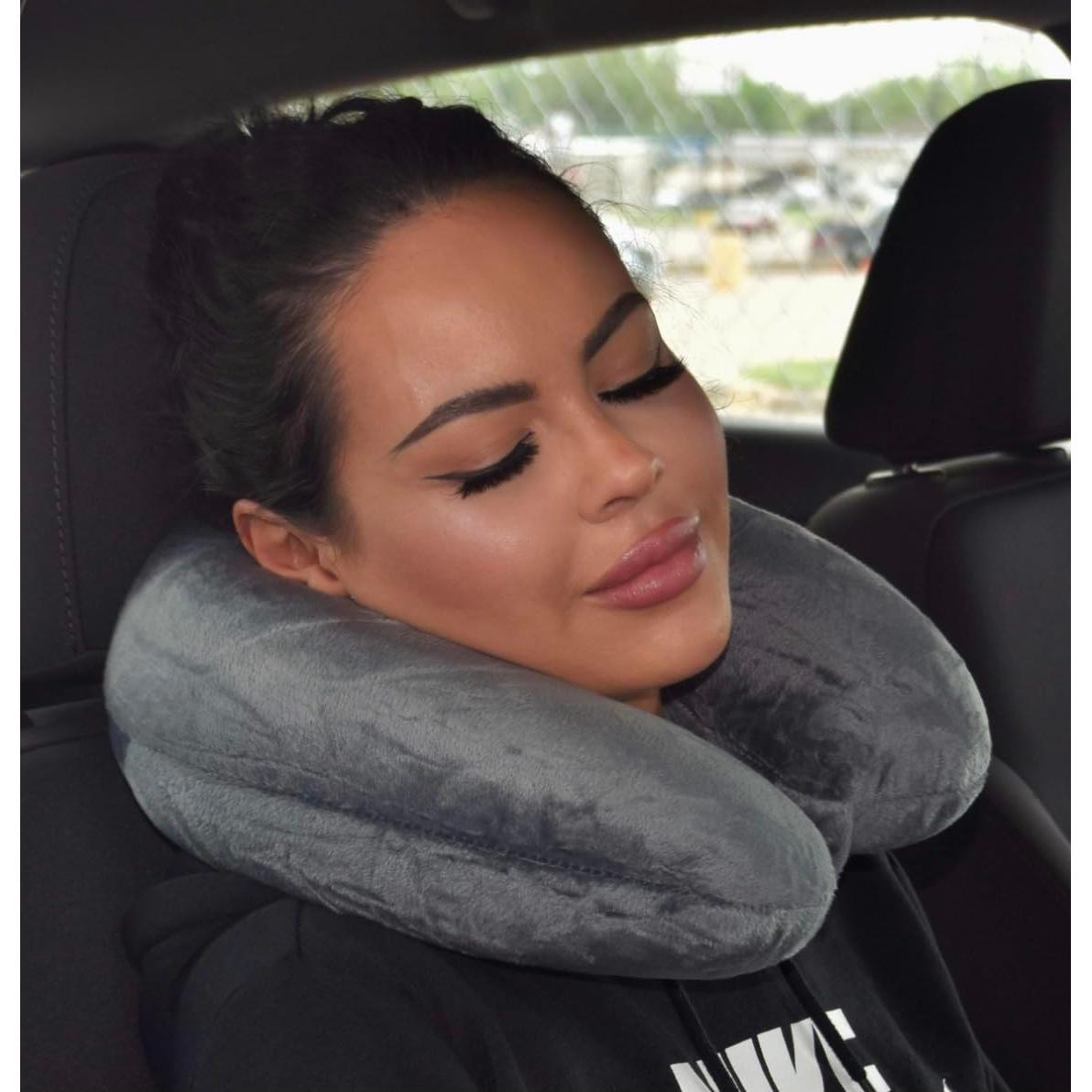 Almohada de Cuello Microfibra Wolf Essentials Carbón