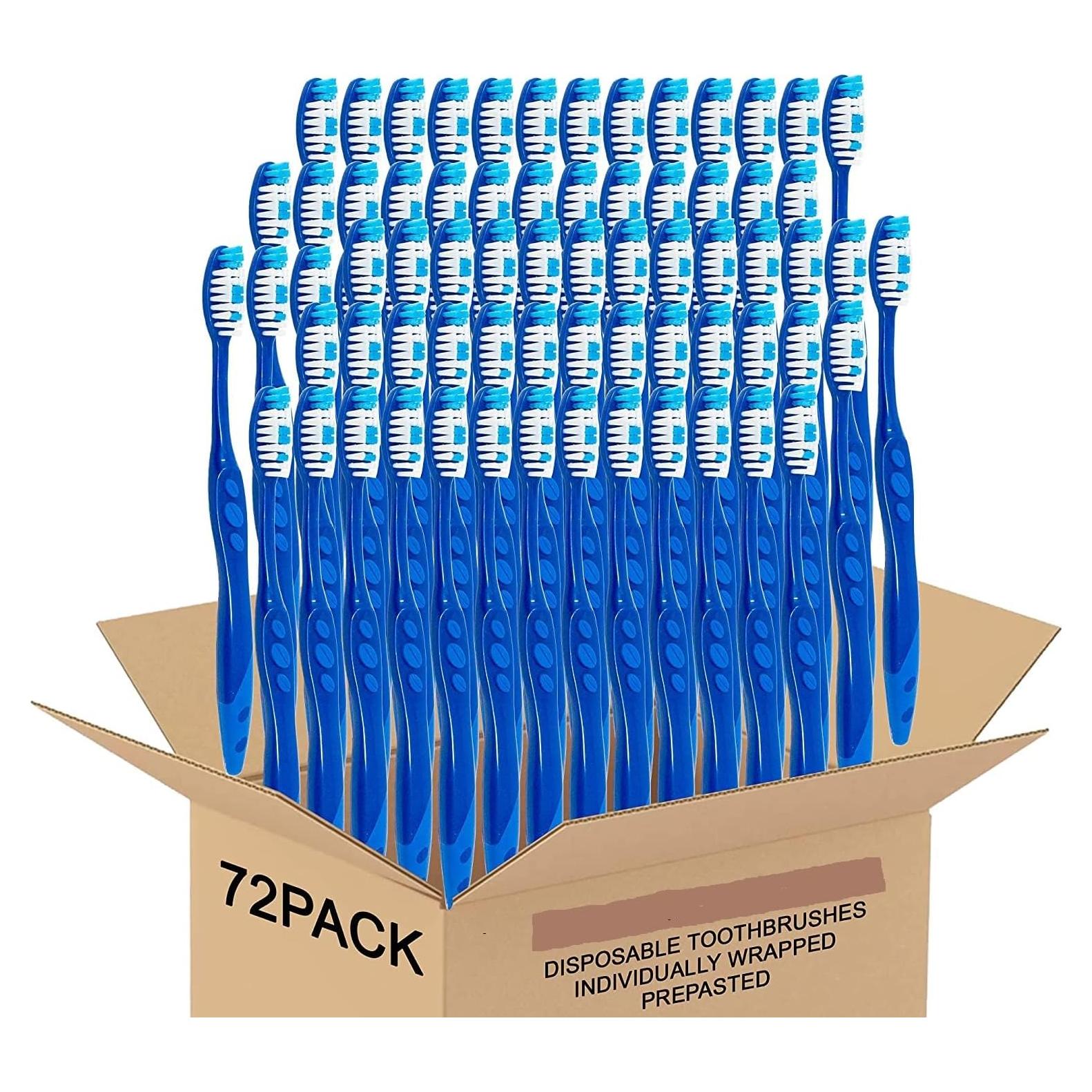 Cepillos de Dientes Desechables Orazen 72 Paquetes Higiénicos