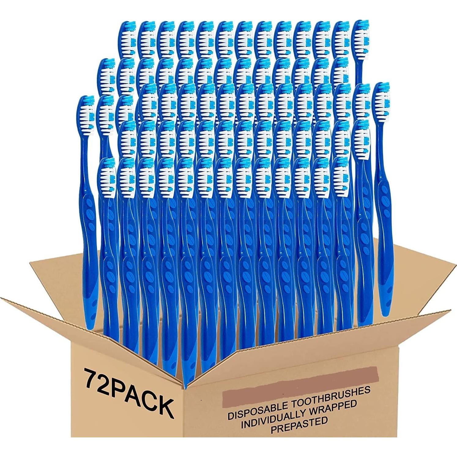 Cepillos de Dientes Desechables Orazen 72 Paquetes Higiénicos