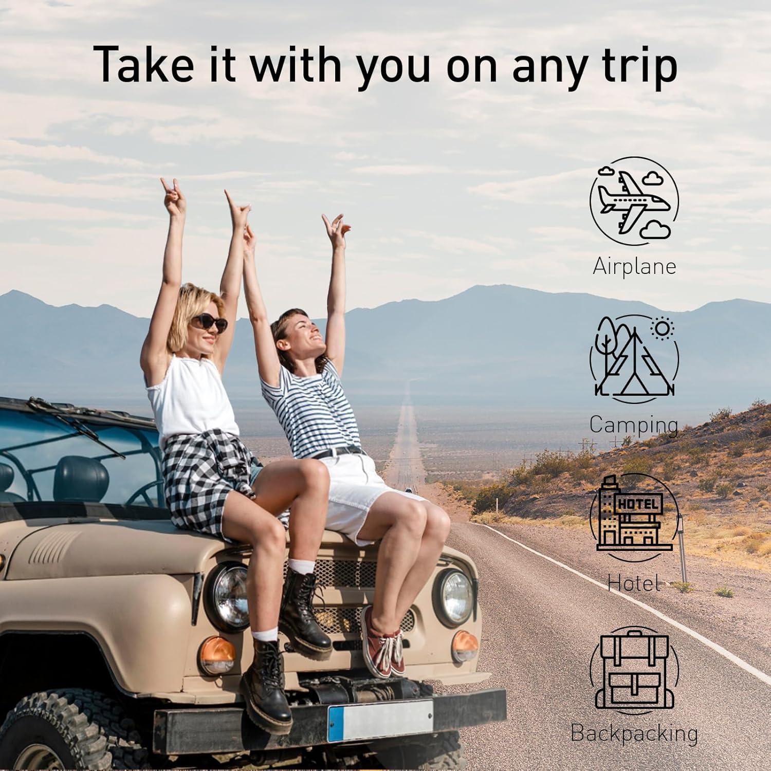 Almohada de Espuma de Memoria Fulocean para Viajes 50x30cm