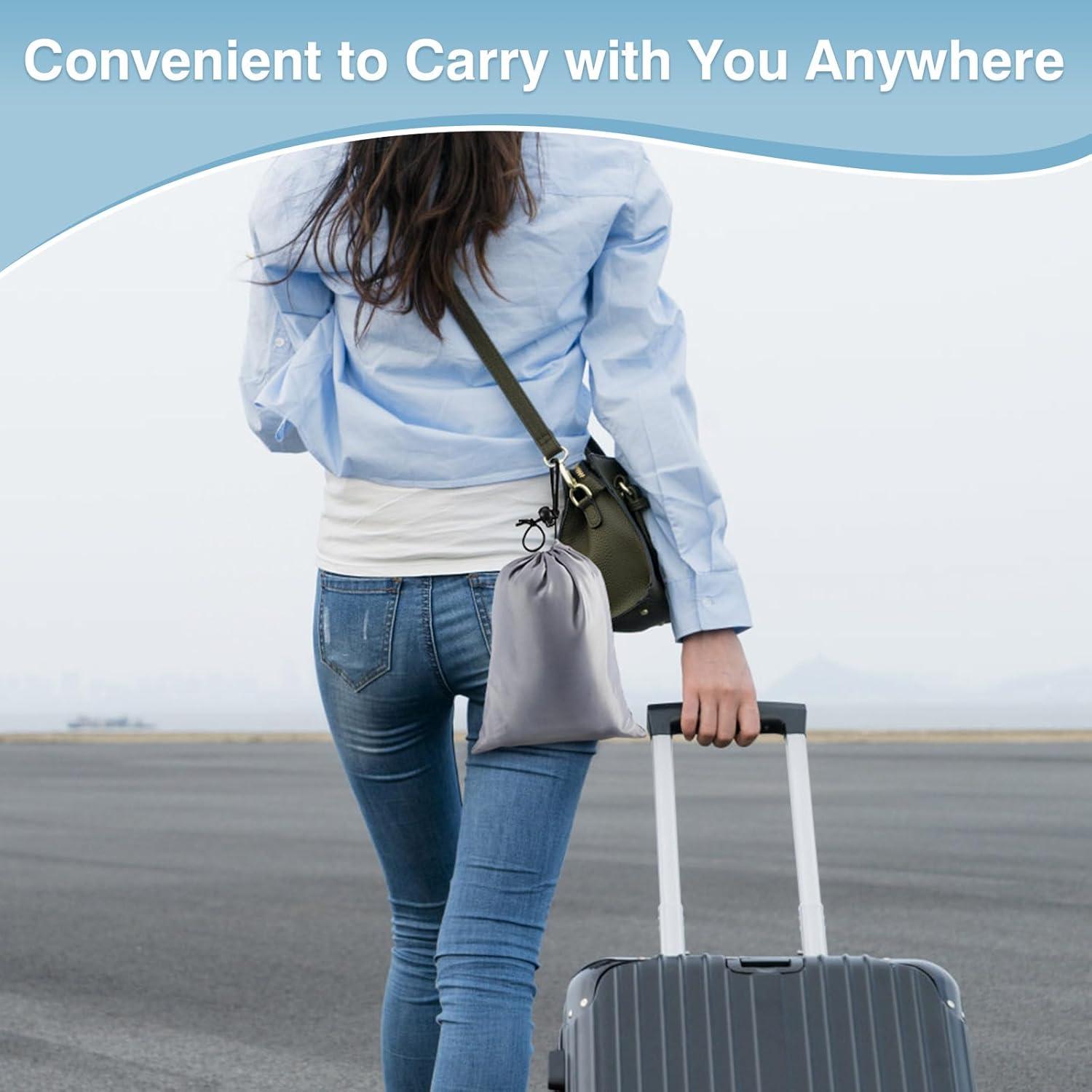 Almohada Inflable de Viaje MoKo Gris Soporte Cuello 29x30x50cm