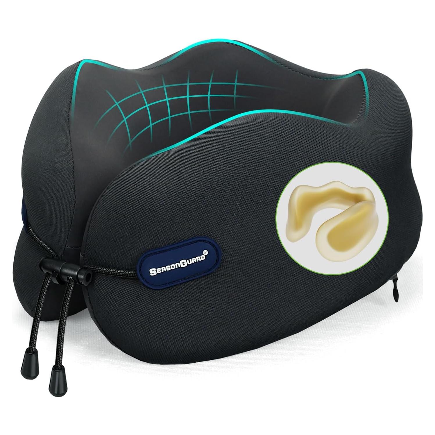 Almohada de Cuello Doble Densidad Season Guard A02 Negra