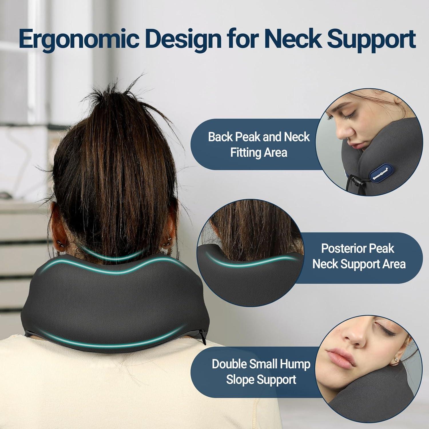 Almohada de Cuello Doble Densidad Season Guard A02 Negra