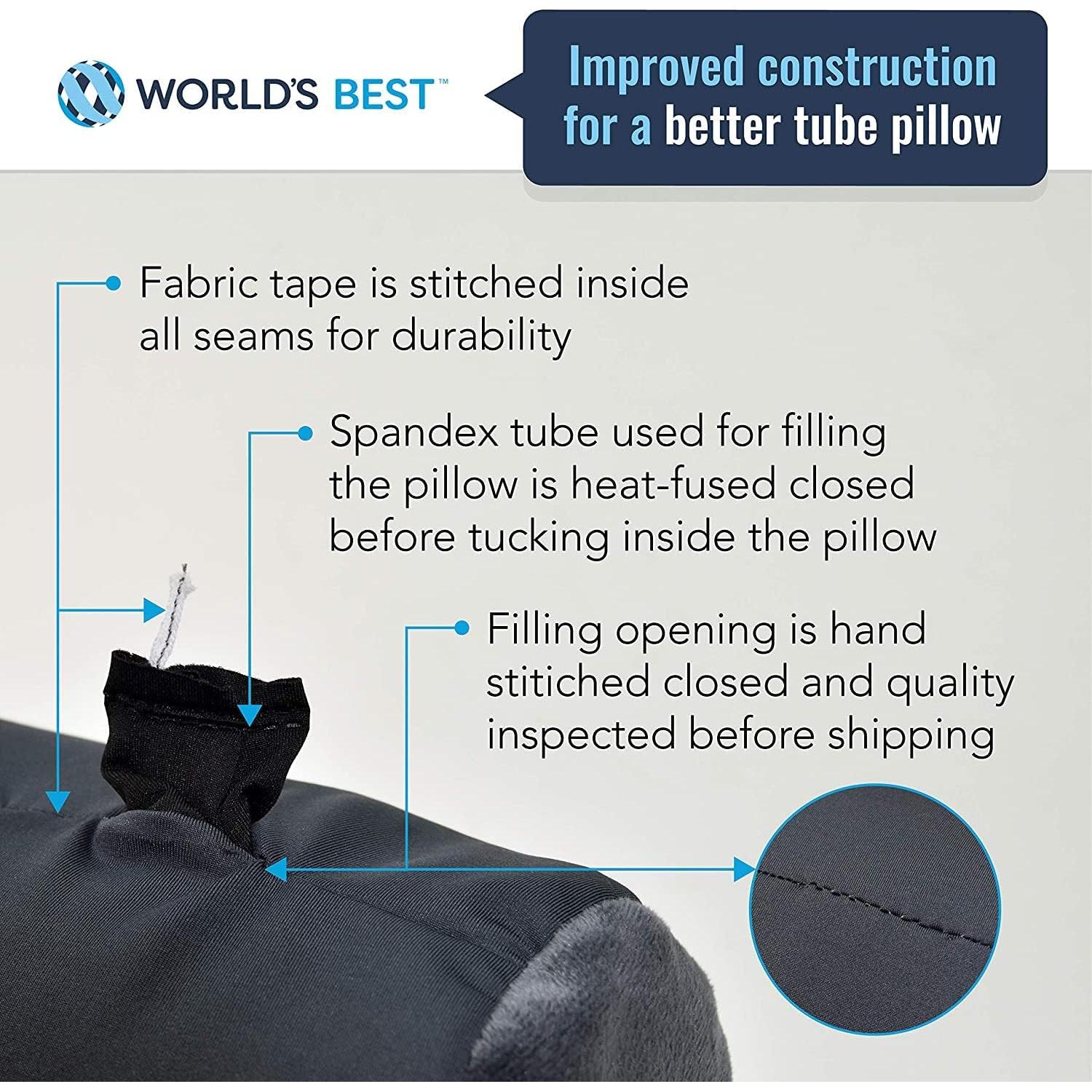 Almohada de Viaje Tubular Wolf Essentials Rosa 35.56x15.24 cm