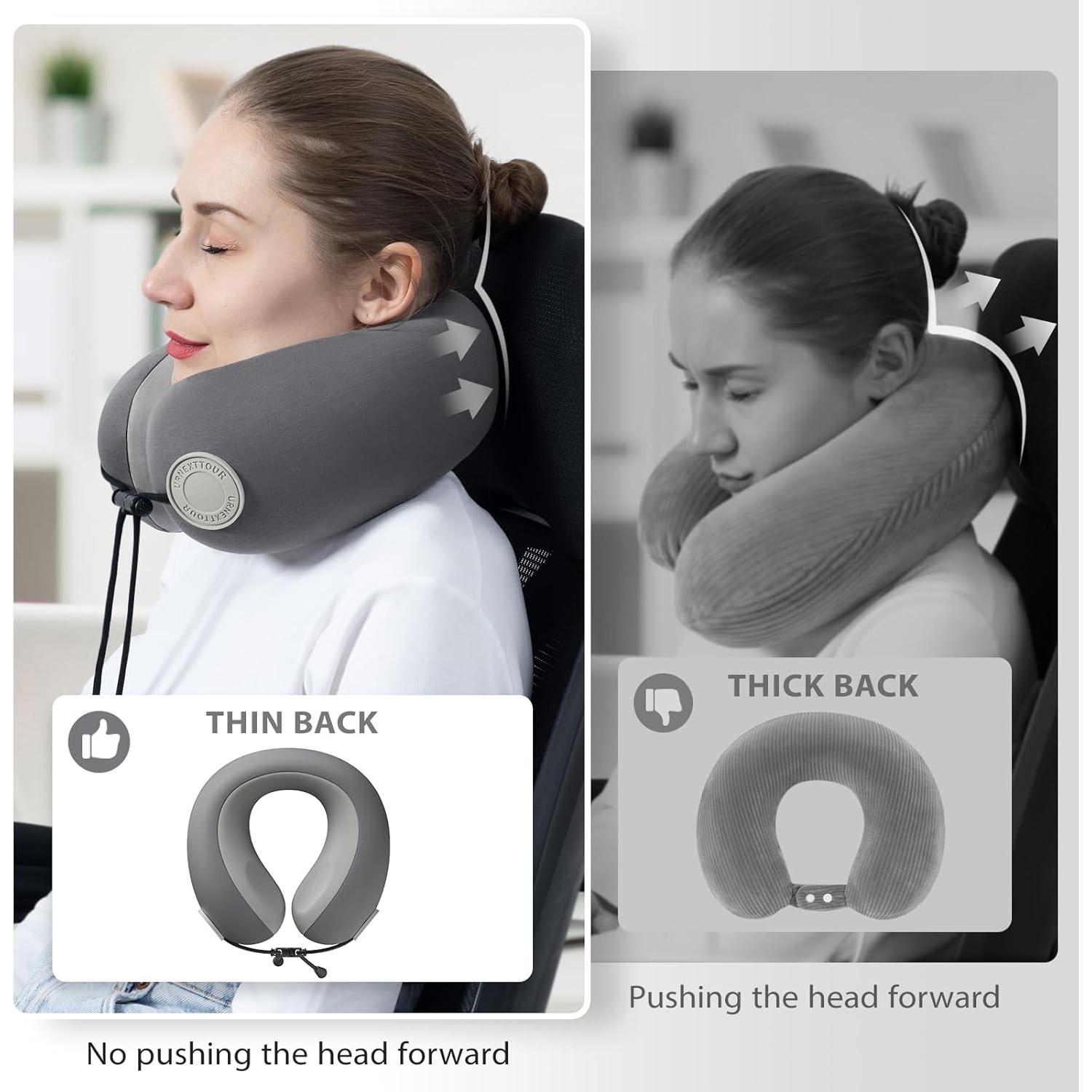 Almohada de Cuello de Viaje Urnexttour Adulto Espuma Viscoelástica