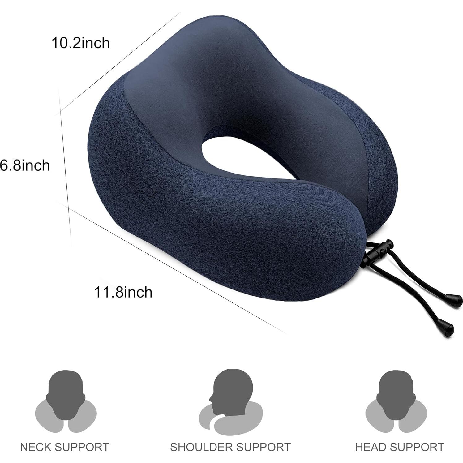 Almohada Cervical Gentlepaw Espuma Viscoelástica Azul 30x26cm