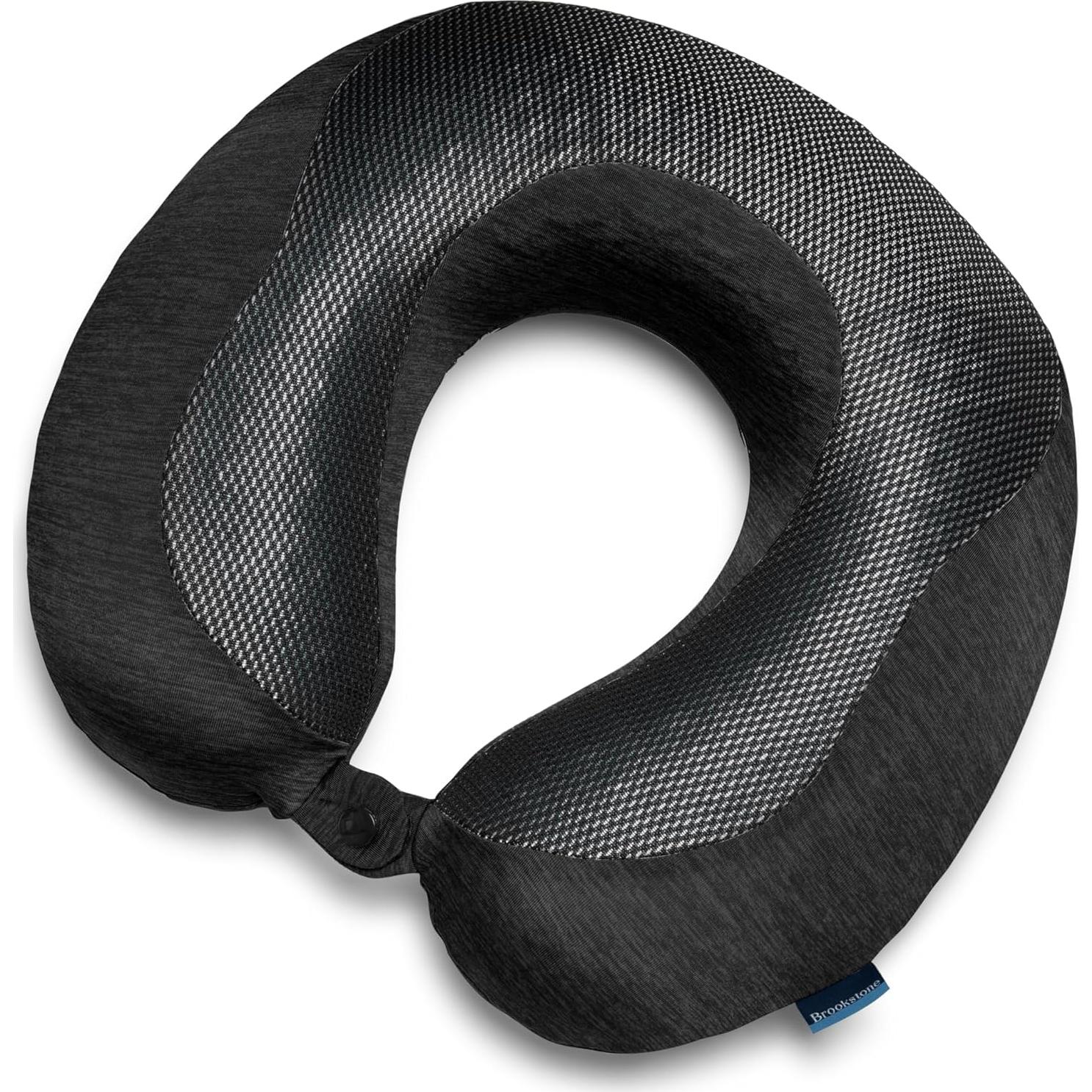 Almohada de Viaje Brookstone Espuma Viscoelástica 30x28 cm