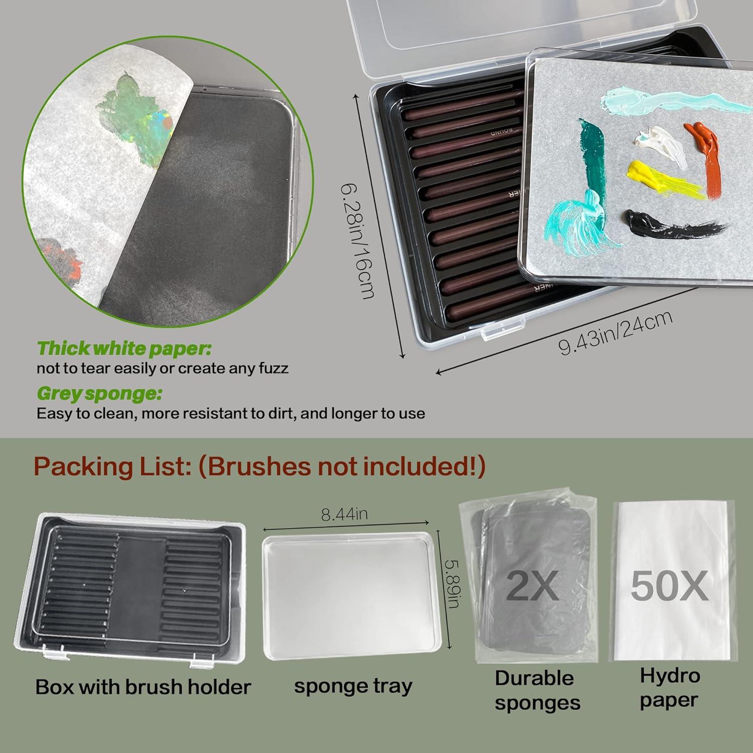 Paleta Húmeda Kreapa para Pintura Acrílica 21.84x15.75cm