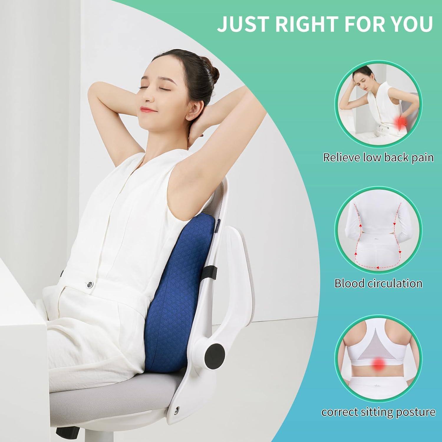 Almohada Lumbar Ergonómica Seeknow Espuma Viscoelástica