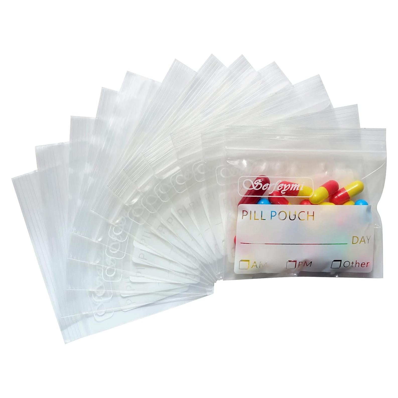 400 Bolsas de Pastillas Serfeymi para Viajes 7,62 x 6,99 cm