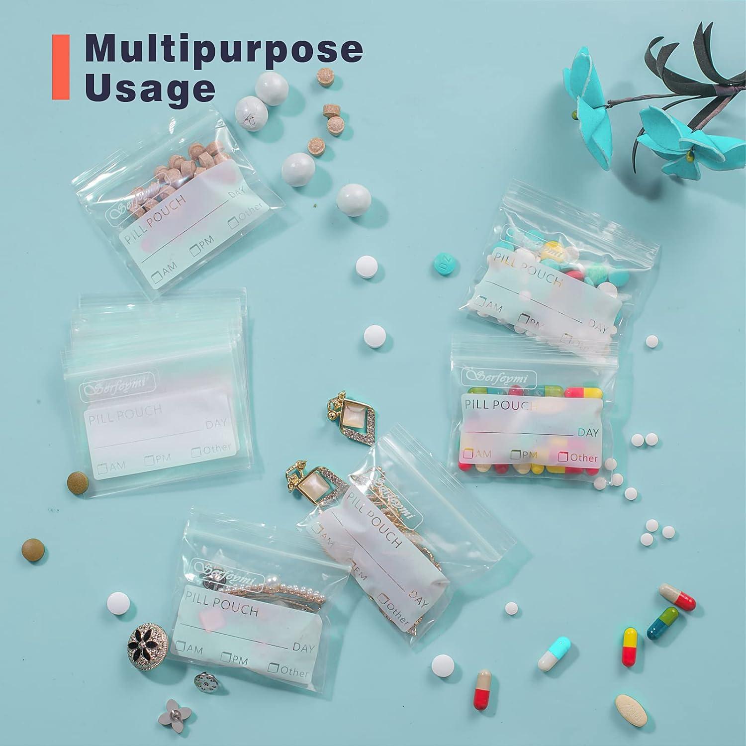 400 Bolsas de Pastillas Serfeymi para Viajes 7,62 x 6,99 cm