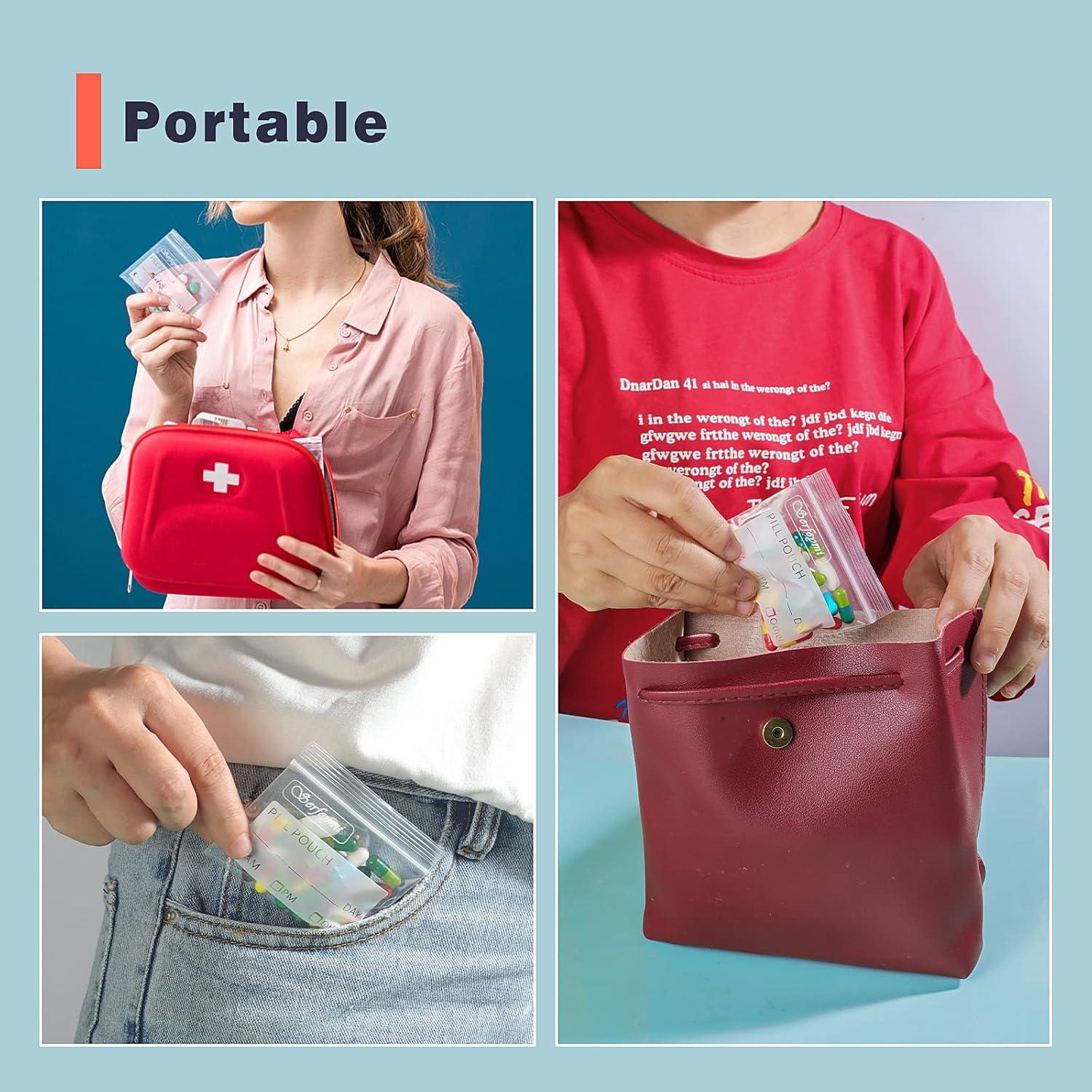 400 Bolsas de Pastillas Serfeymi para Viajes 7,62 x 6,99 cm