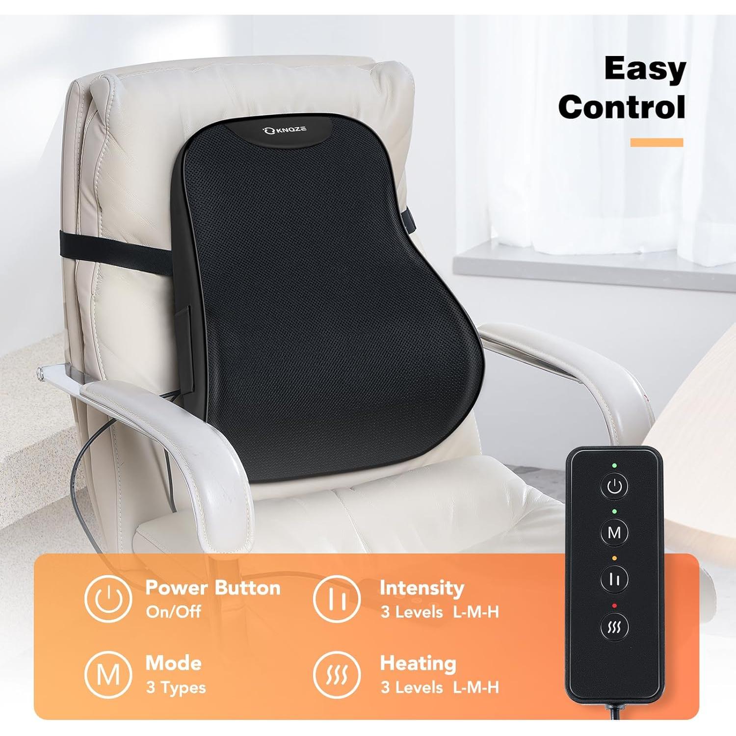 Almohada Soporte Lumbar KNQZE Calentada y Vibrante 1,20 kg