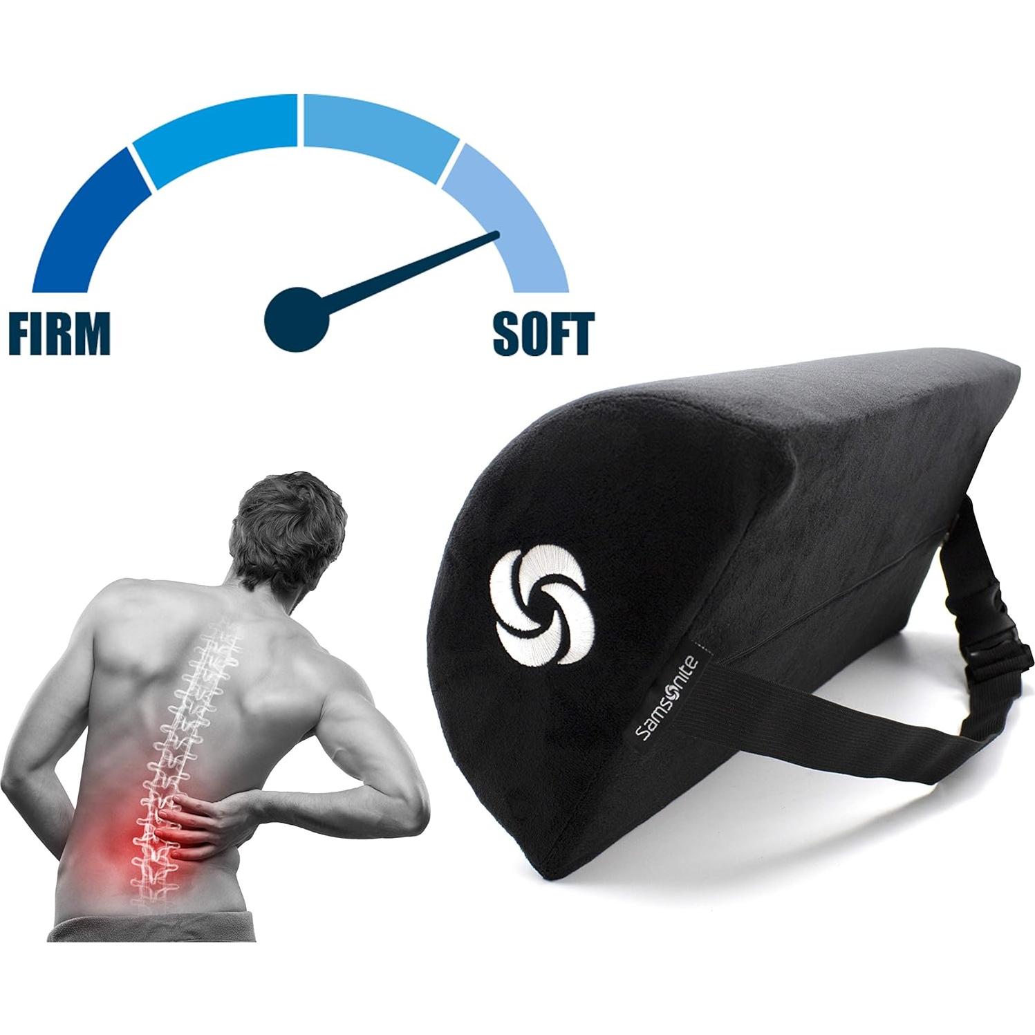 Almohada Lumbar Samsonite SA6018 Espuma de Memoria 19.69x40.01cm