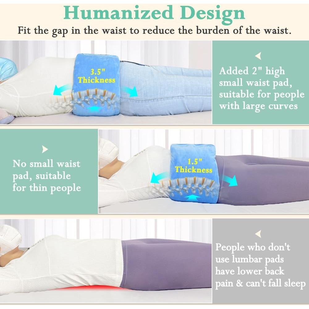 Almohada Lumbar KAVIL Ajustable para Alivio de Espalda