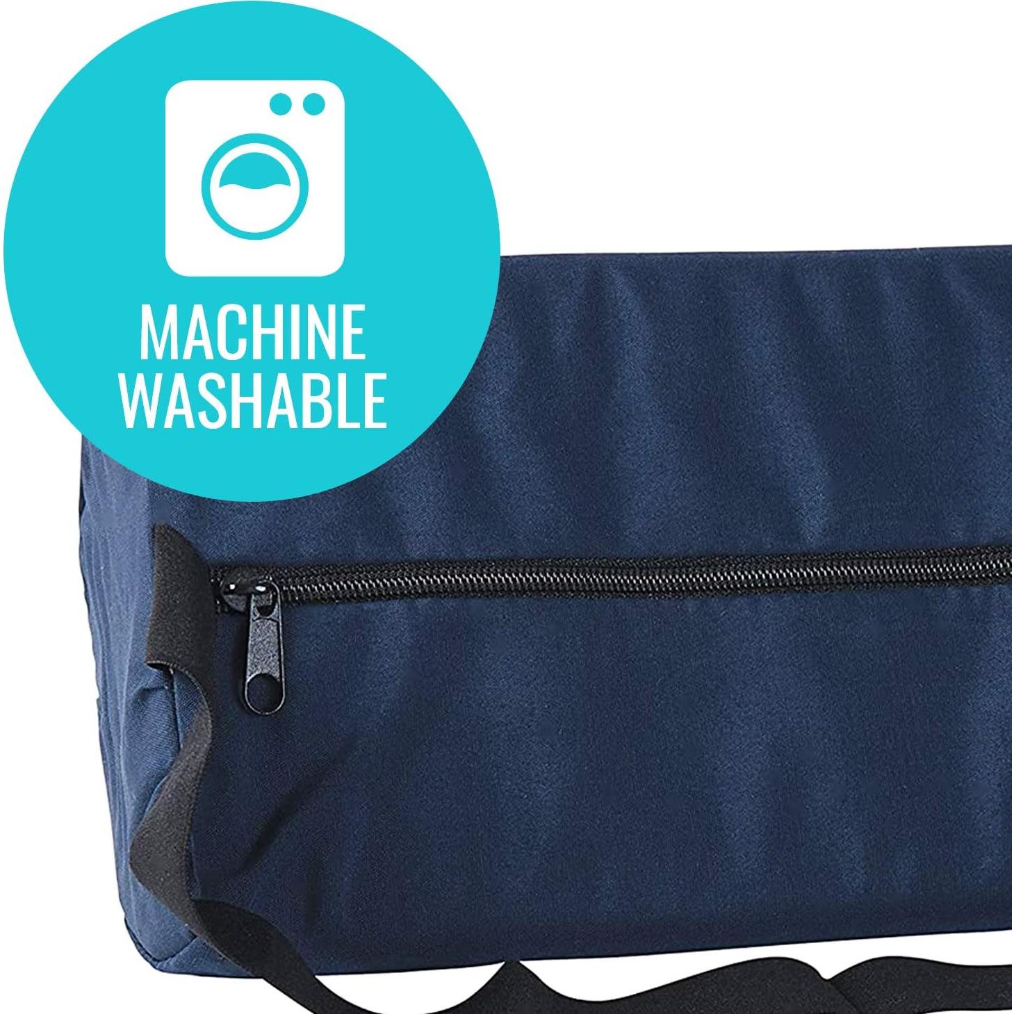 Cojín Lumbar DMI Soporte Espalda Media Luna Azul Marino