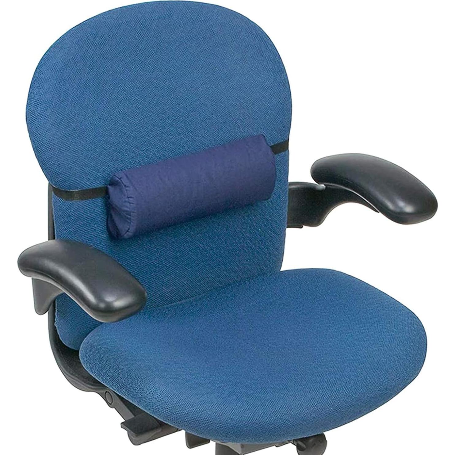 Cojín Lumbar DMI Soporte Espalda Media Luna Azul Marino