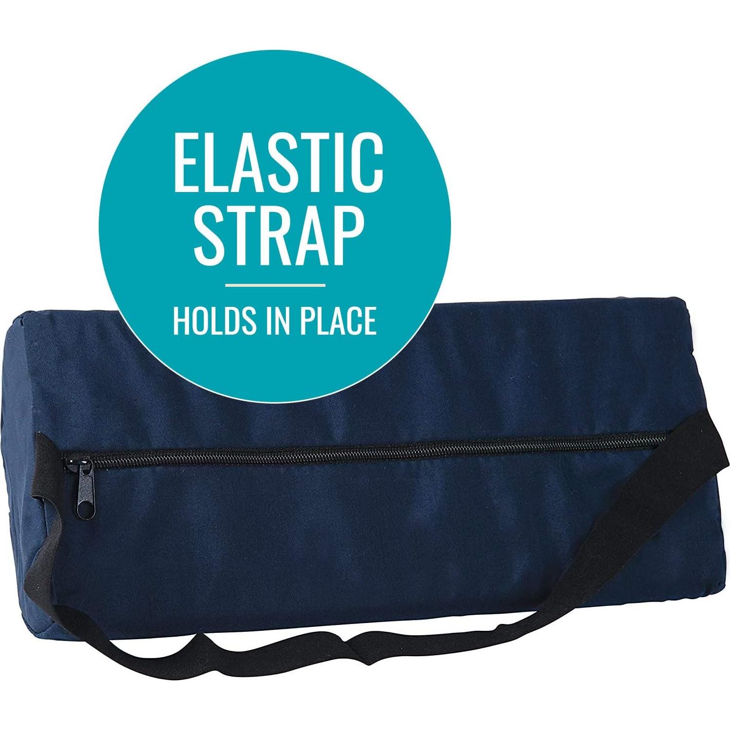 Cojín Lumbar DMI Soporte Espalda Media Luna Azul Marino