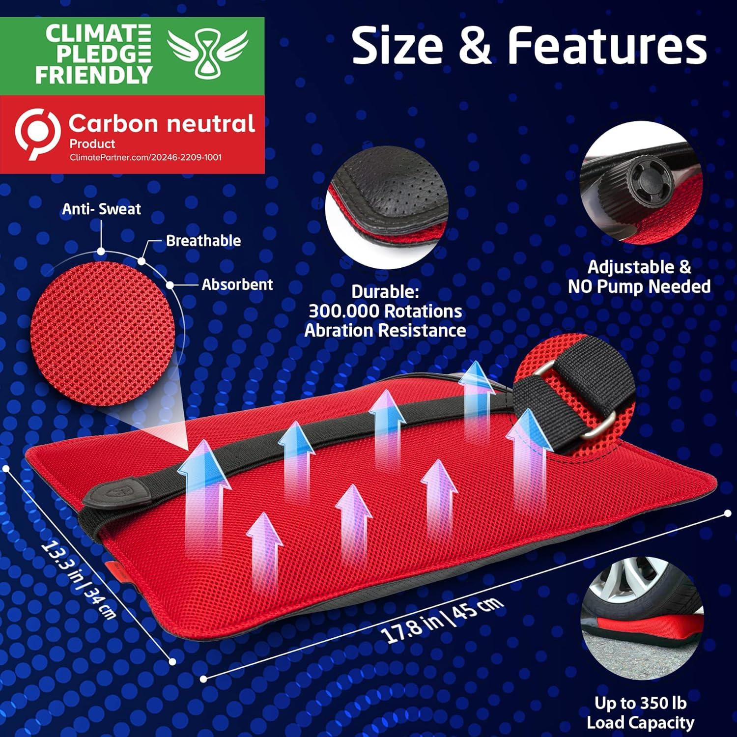 Almohada Lumbar AJUVIA Ergonómica 43x29 cm Alivio Dolor