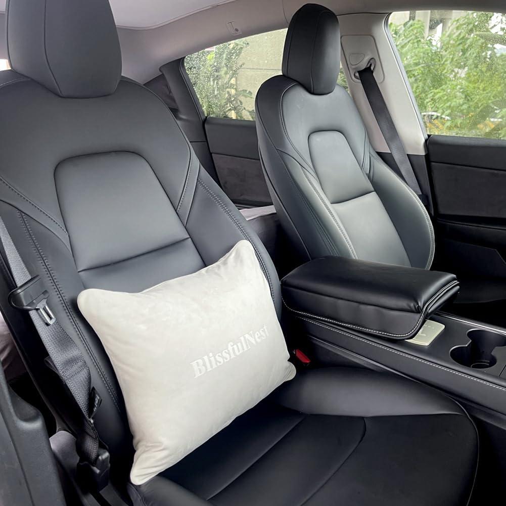 Cojín Lumbar Suede BlissfulNest Ajustable 43x25 cm