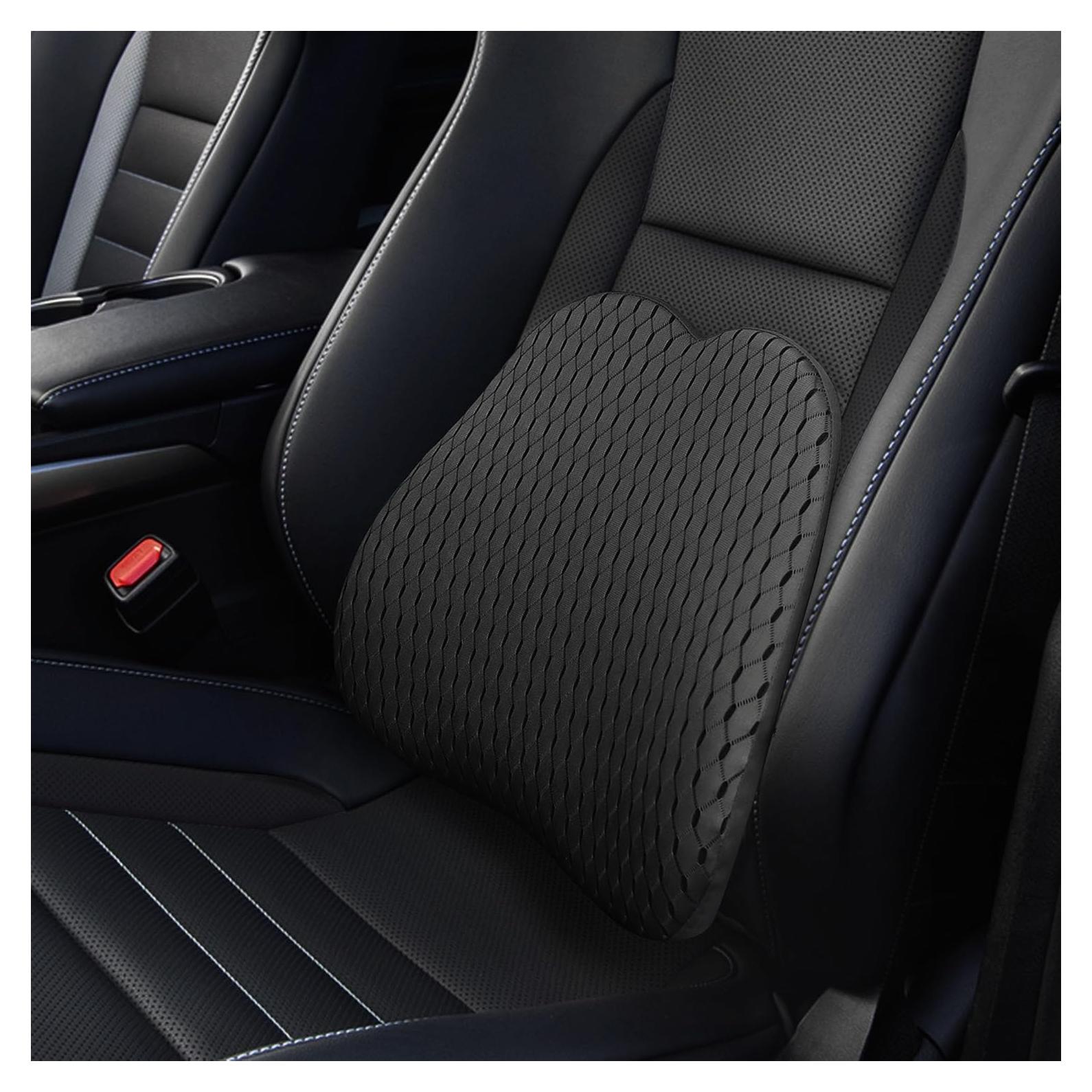 Cojín Lumbar LARROUS Espuma Viscoelástica Negro 43x34 cm