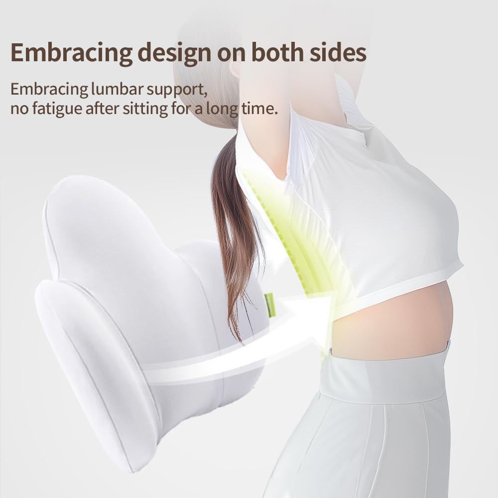 Almohada Lumbar Ergonomica Back2 con Espuma de Memoria Gris