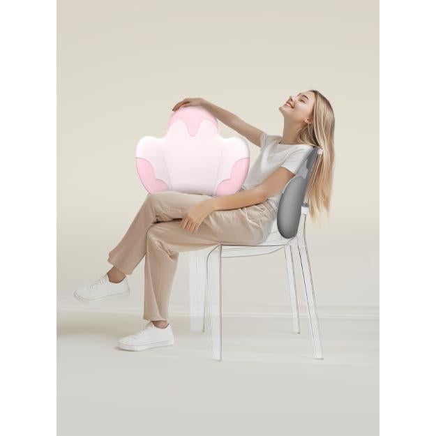 Almohada Lumbar Ergonomica Back2 con Espuma de Memoria Gris