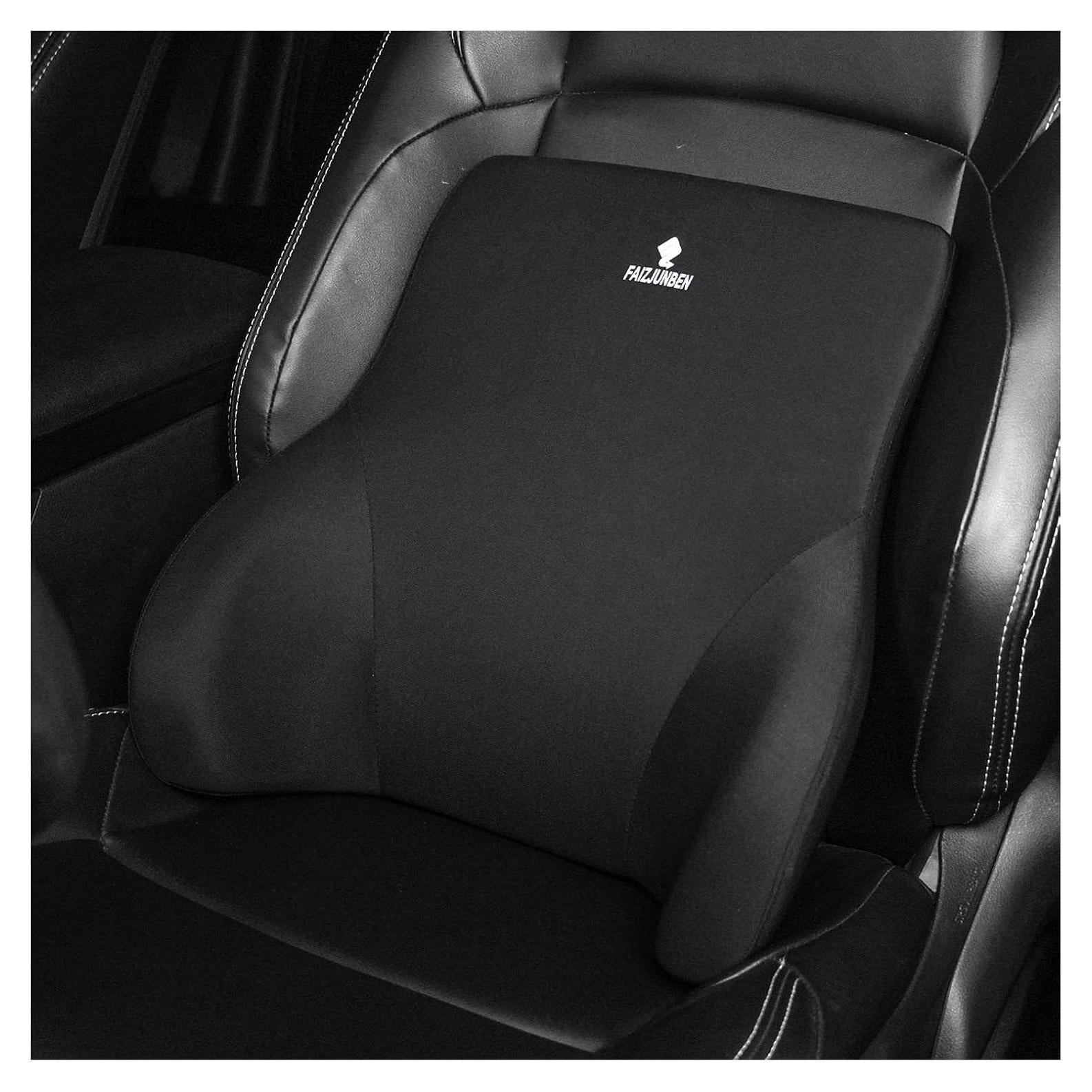 Cojín Lumbar Espuma Viscoelástica FAIZJUNBEN Negro 35x17 cm